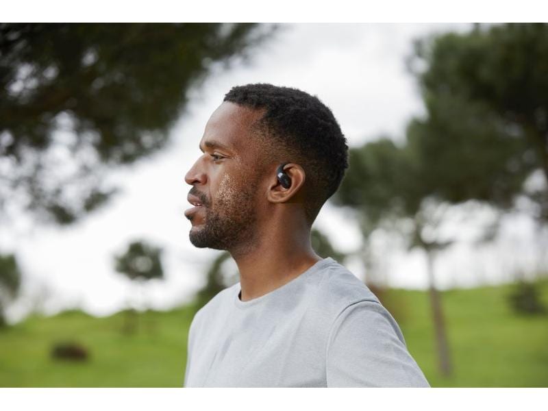 Shokz Wireless In-Ear-Kopfhörer OpenFit Schwarz Open-Ear Design für den ultimativen Komfort