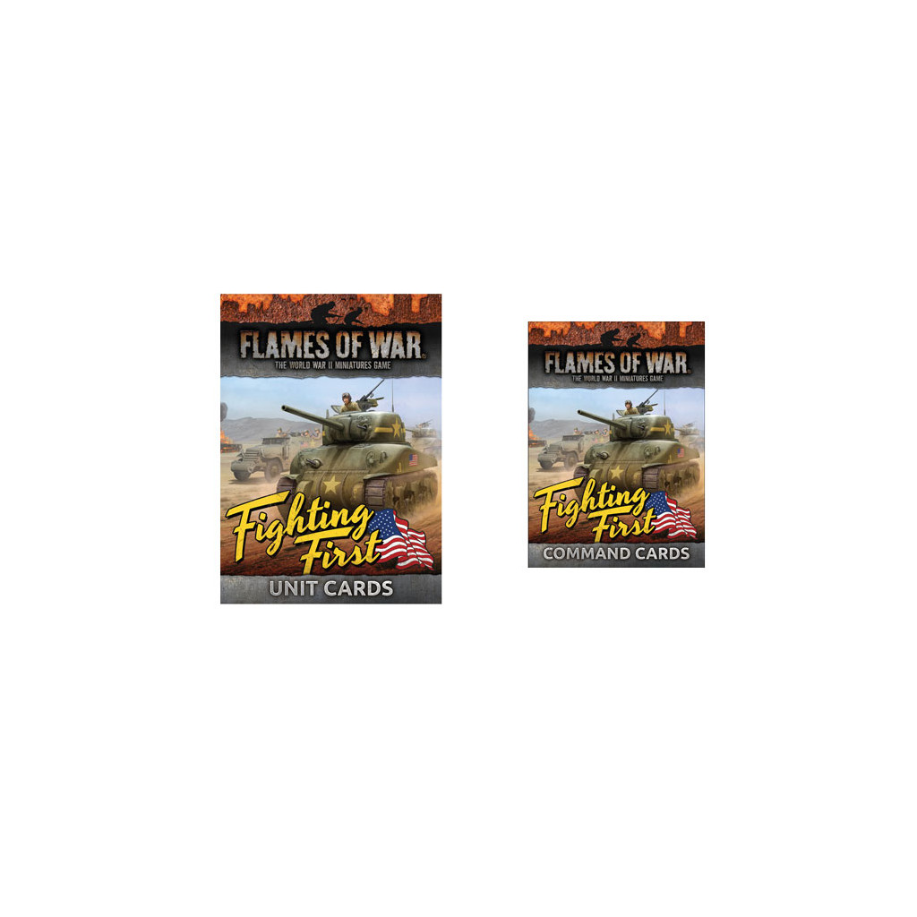 Flames of War - American Fighting First Unit and Command Cards