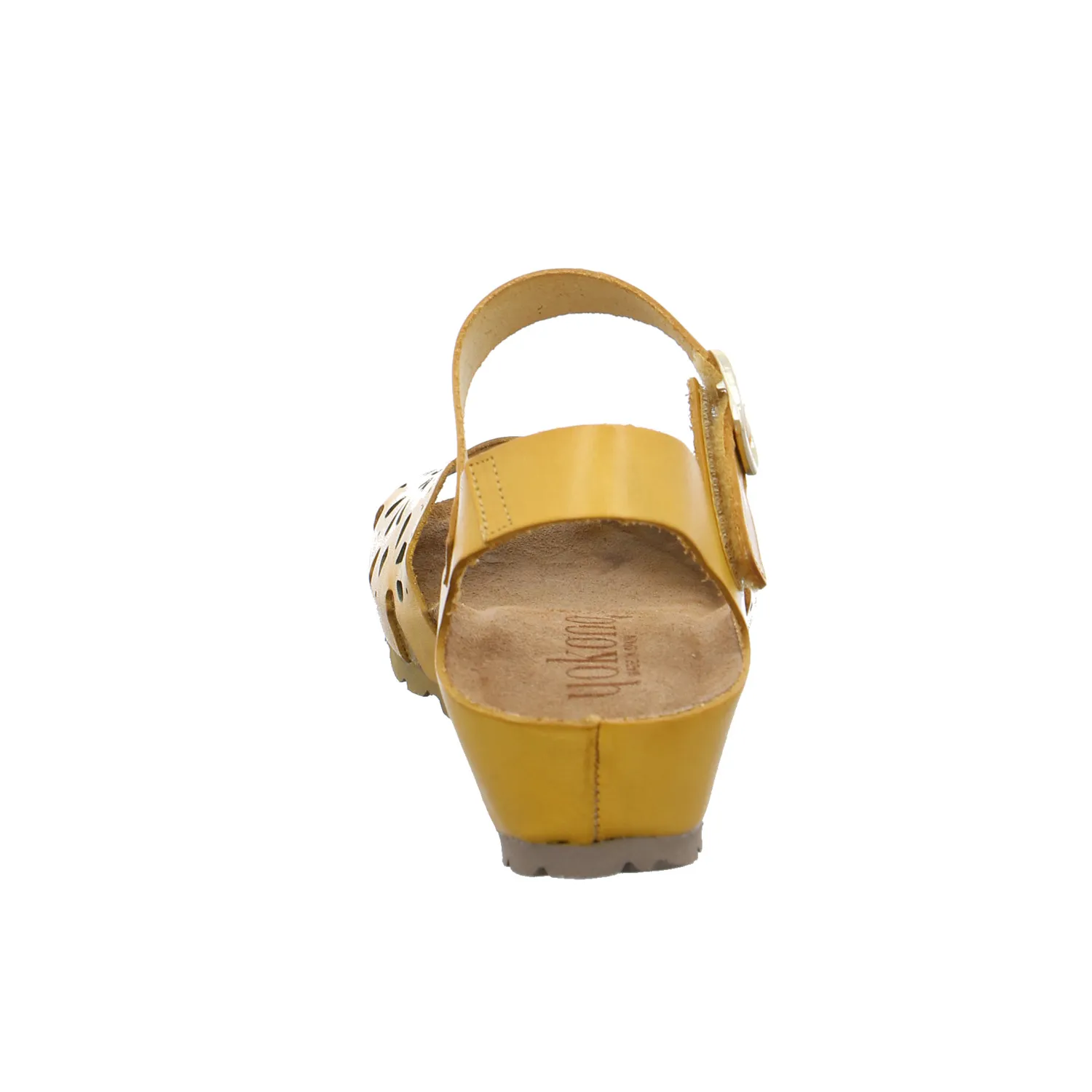Bio-Sandalette Curry Leder