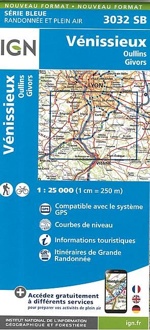 IGN - 3032 SB VENISSIEUX 1 25 000