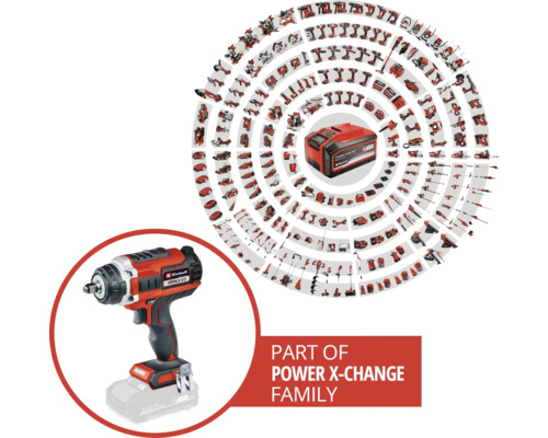 Einhell Power X-Change IMPAXXO 18/400 accu slagschroevendraaier, zonder accu en lader