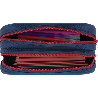 Trousse OB Sport - 2 compartiments - marine et gris anthracite - Oberthur