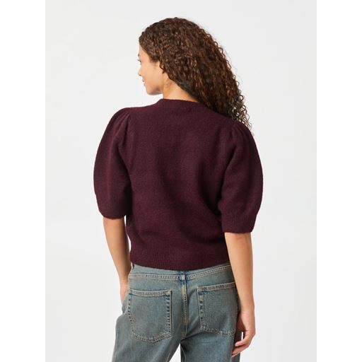 Neo Noir Trudy Knit Cardigan, Wine, 40