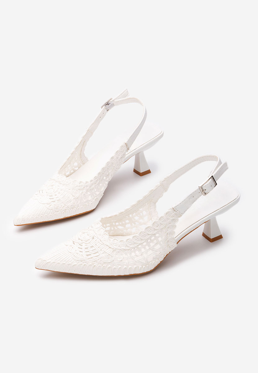 Chaussures slingback blancs Alisiana