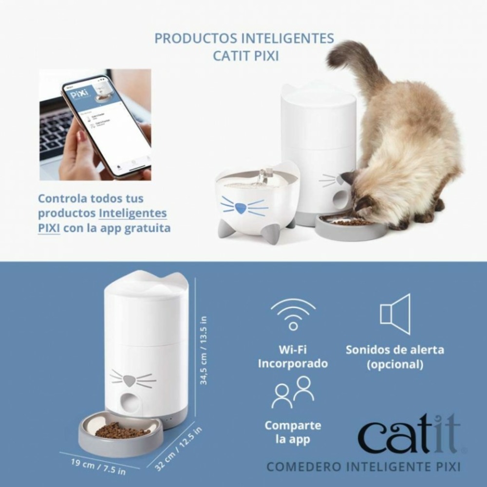 Catit pixi - smart feeder automatique pour chats, contrôlé par une application