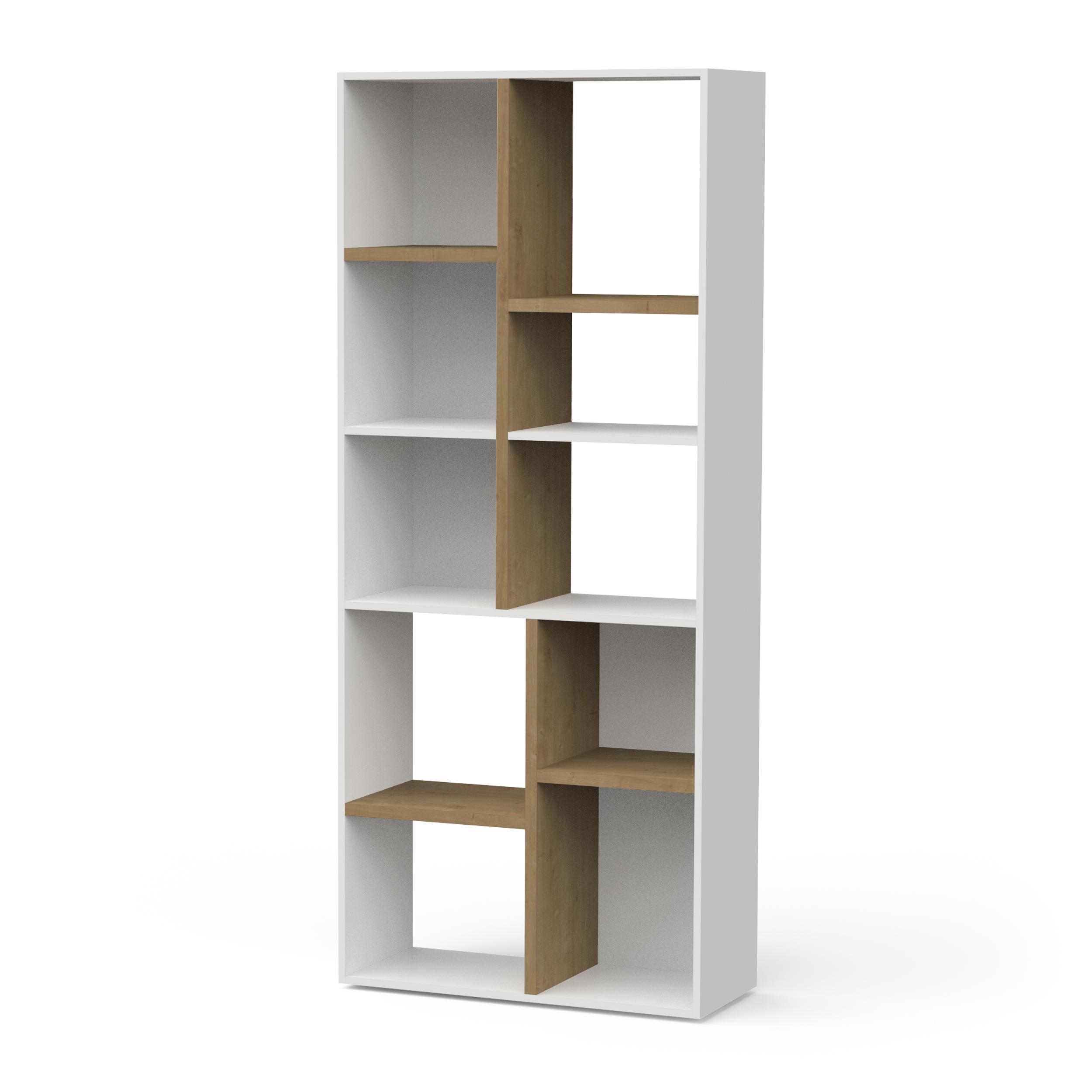 ACCESS BIBLIOTHEQUE 10 NICHES HAMILTON BLANC MAT