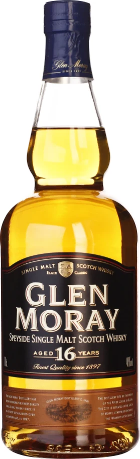 GLEN MORAY 16 YEARS SINGLE MALT 70CL