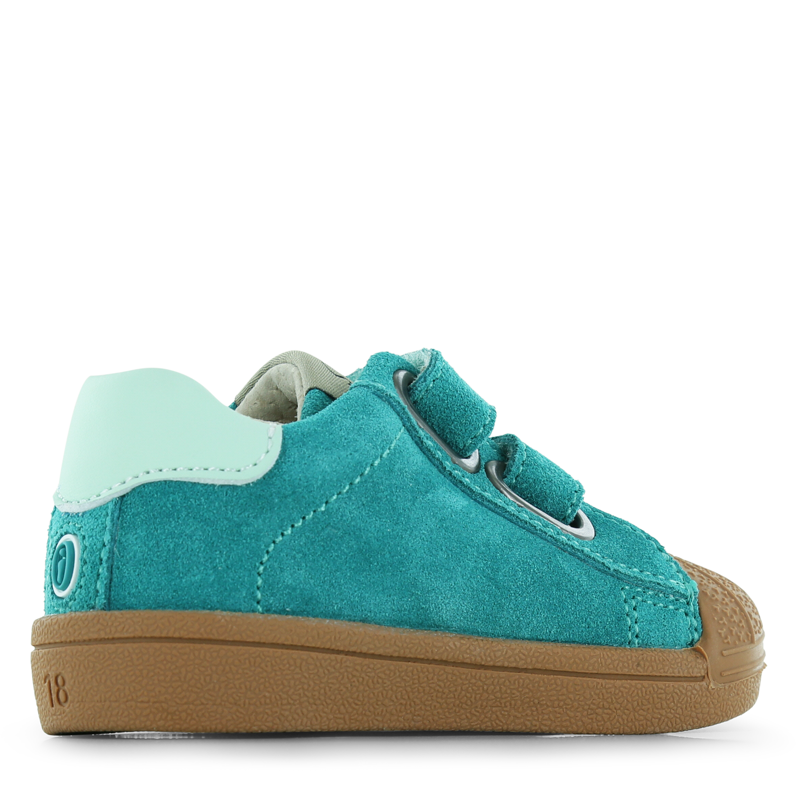 Shoesme turquoise sneakertje Microfiber leer, Suède | Uni schoenen