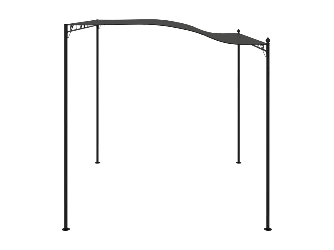 Auvent de parasol 3 x 2,4 m Anthracite