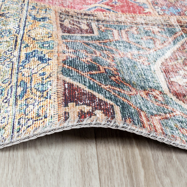 Patchwork vloerkleed - Azara Rood | Kleurrijke klassieker