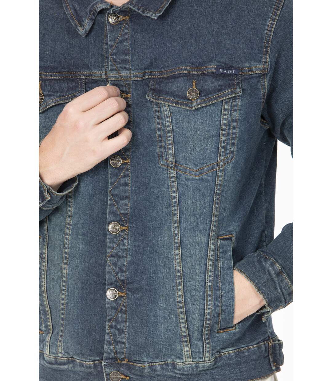 La veste en jeans stretch coupe ajustée FAITH DENIM