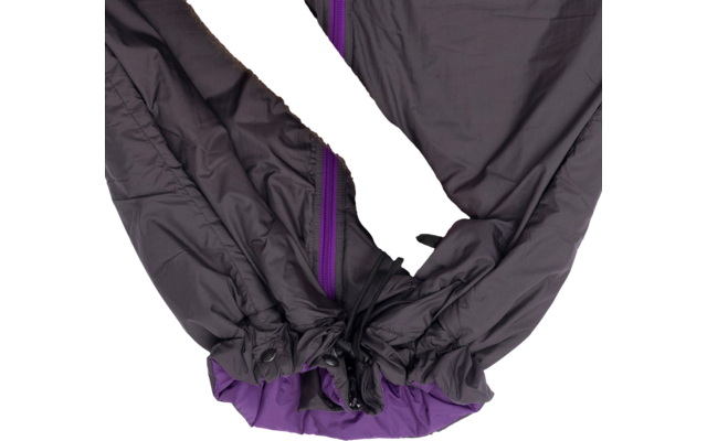 Bergstop Cozybag Comfort Multifunktionsschlafsack mit Ärmeln grau lila