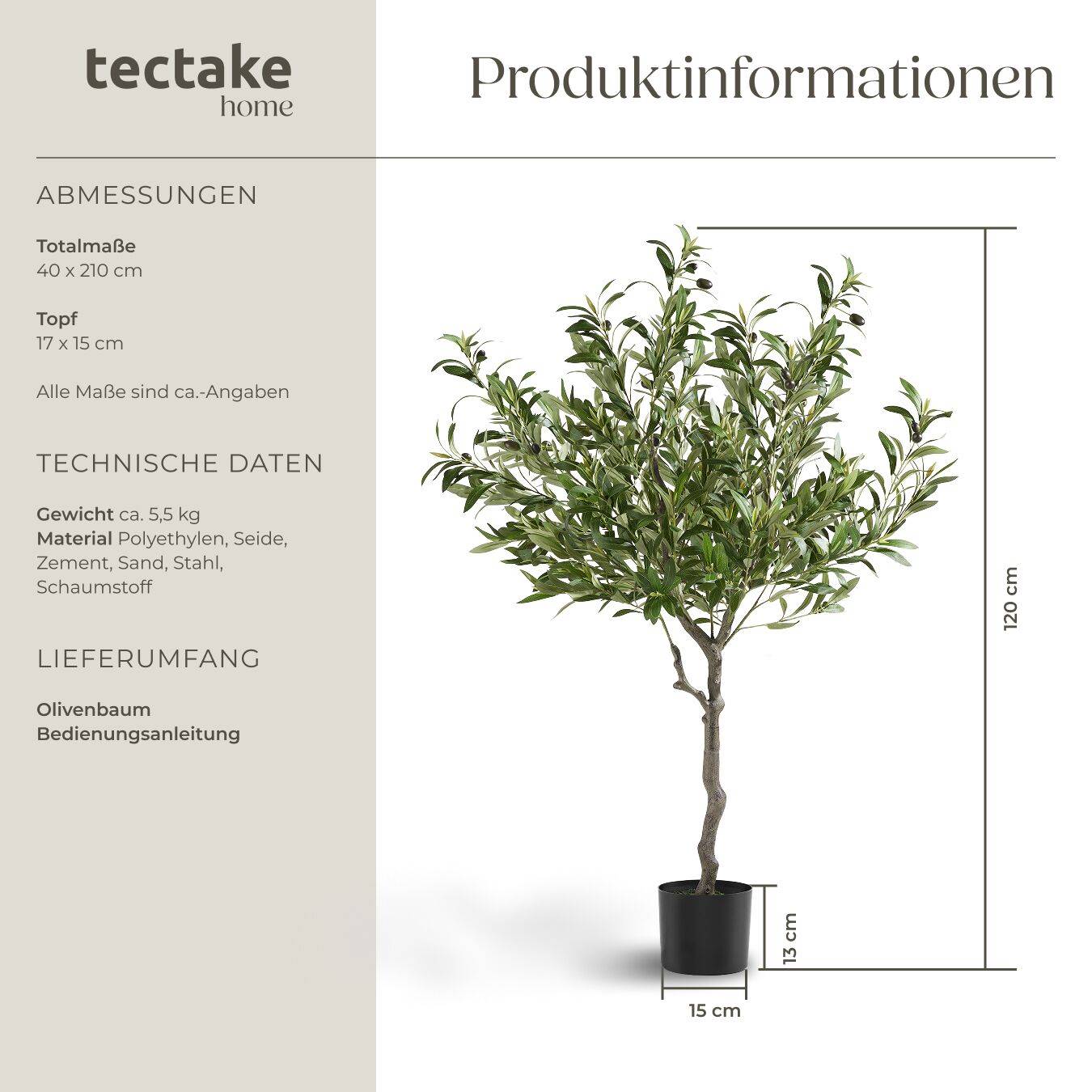 Künstlicher Olivenbaum Oleand