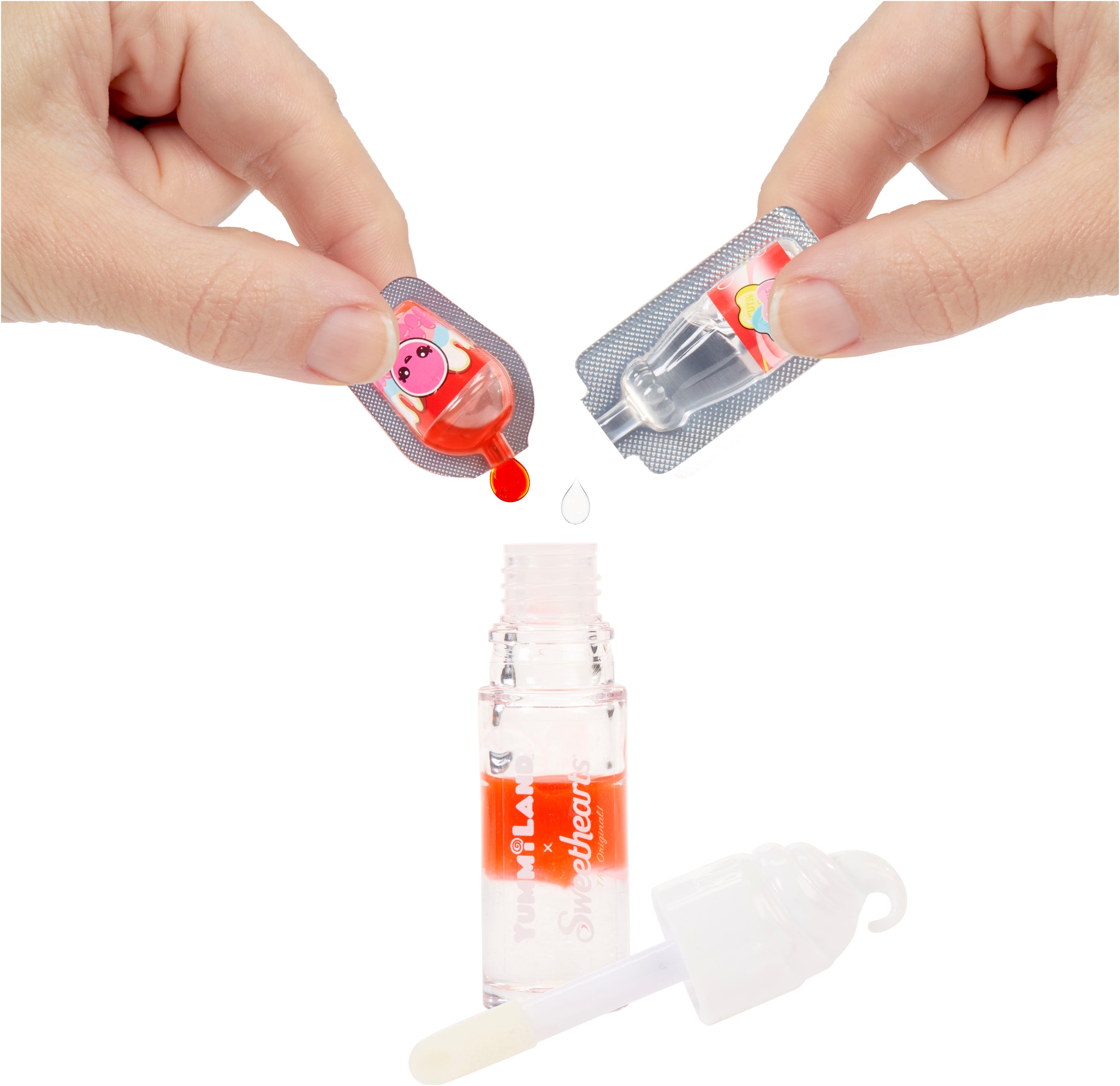 YUMMILAND Minipuppe »Yummiland Sweet Lip Gloss-Lily Hearts« inklusive Schlüsselanhänger