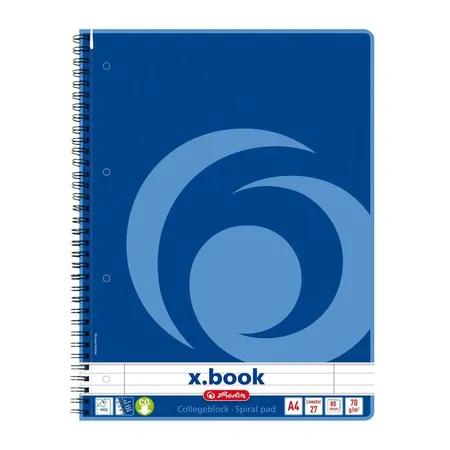 Herlitz Collegeblock A4 liniert Lineatur 27 80 Blatt