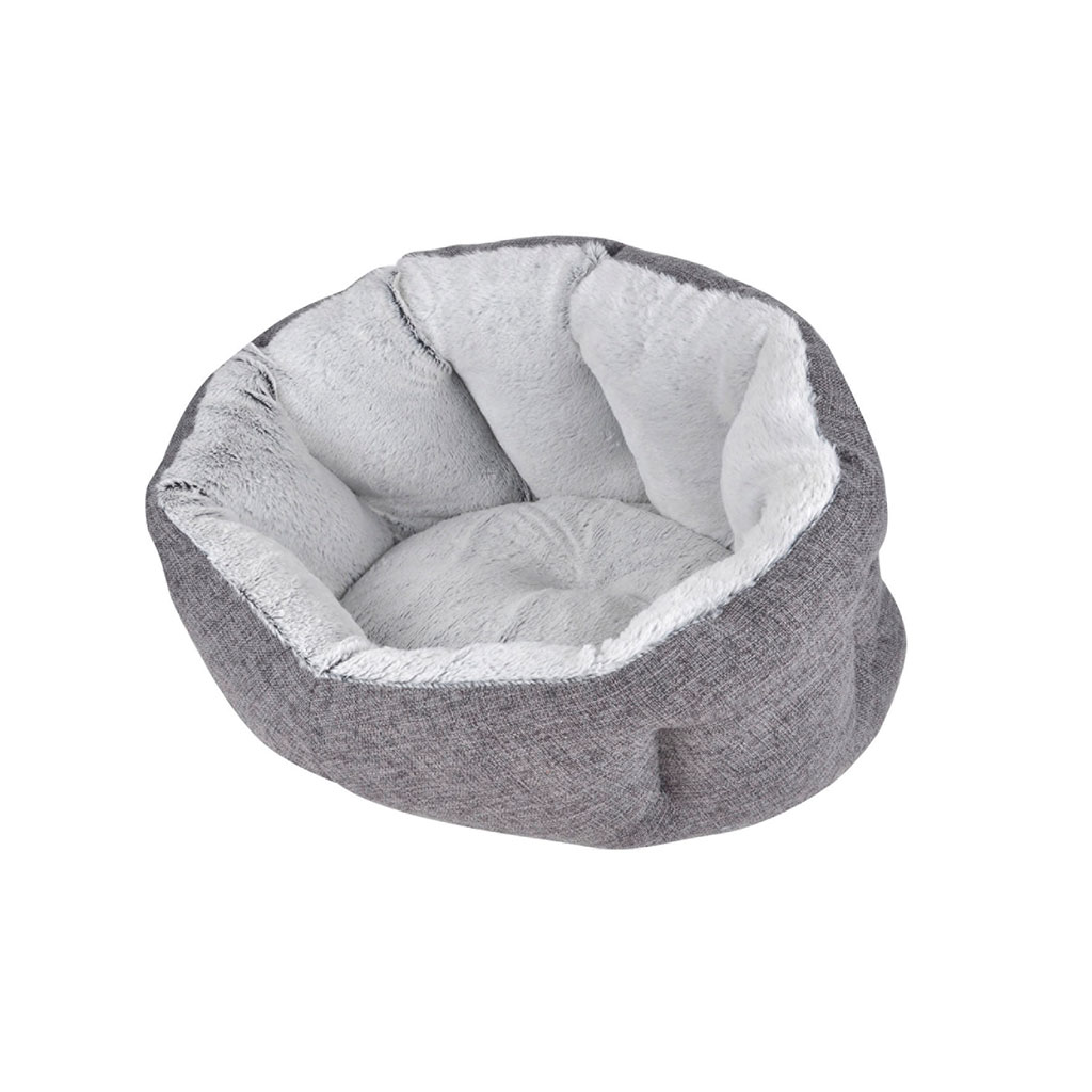 Panier cocooning gris anthracite chien et chat D50