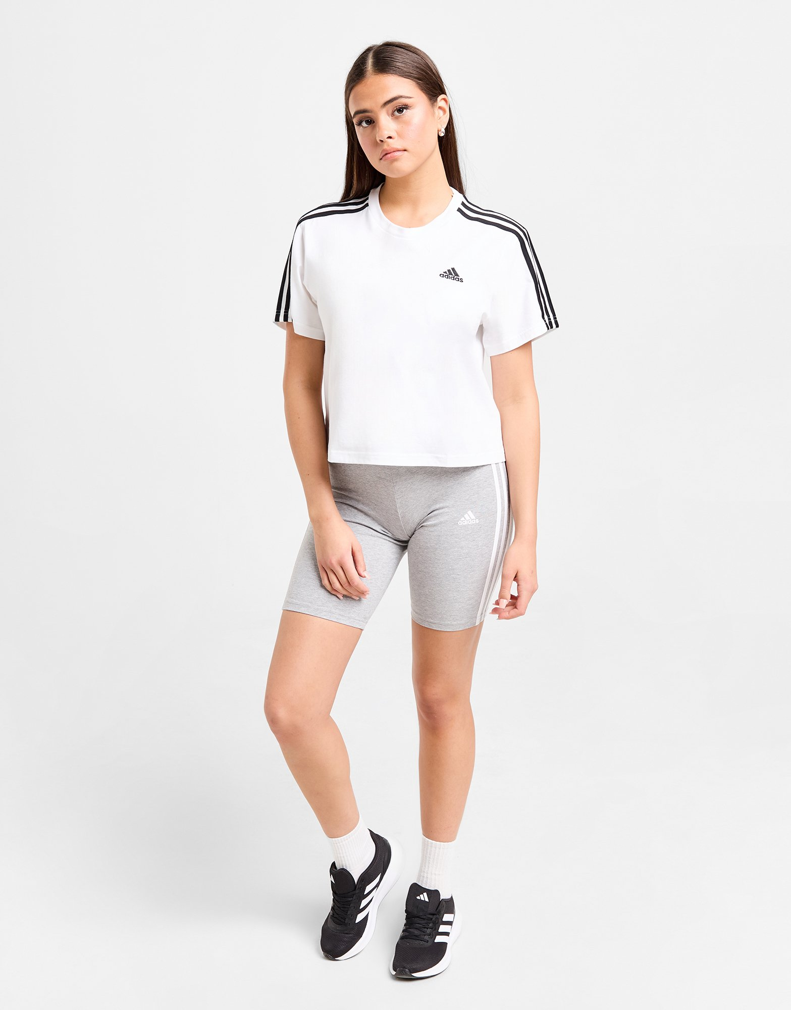 adidas Crop top en jersey Essentials 3-Stripes