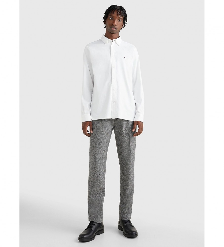 Camisa Tommy Hilfiger Coleção 1985 TH Flex branca