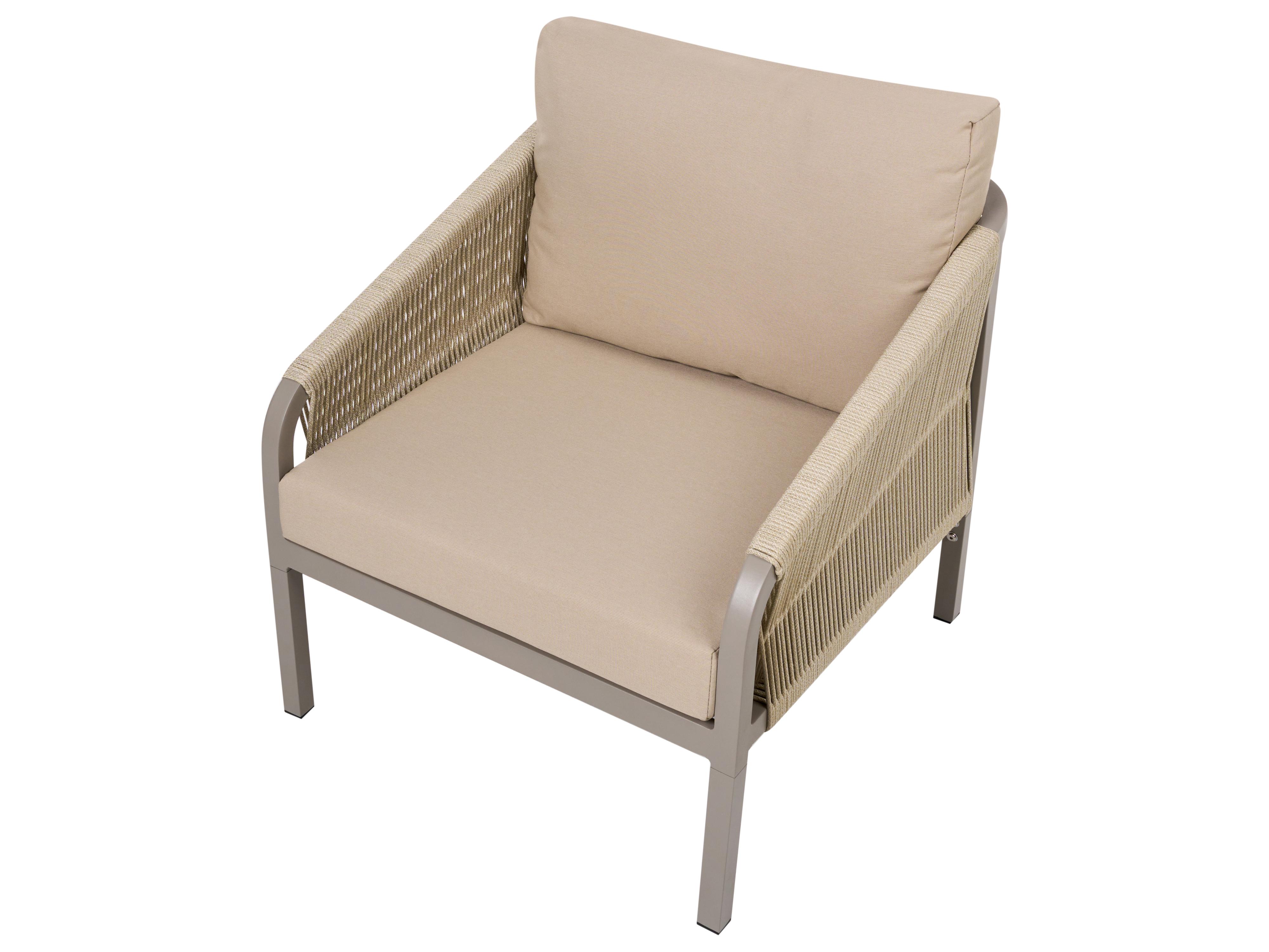 Loungeset met tafel 5-zits MURATO Metaal Beige