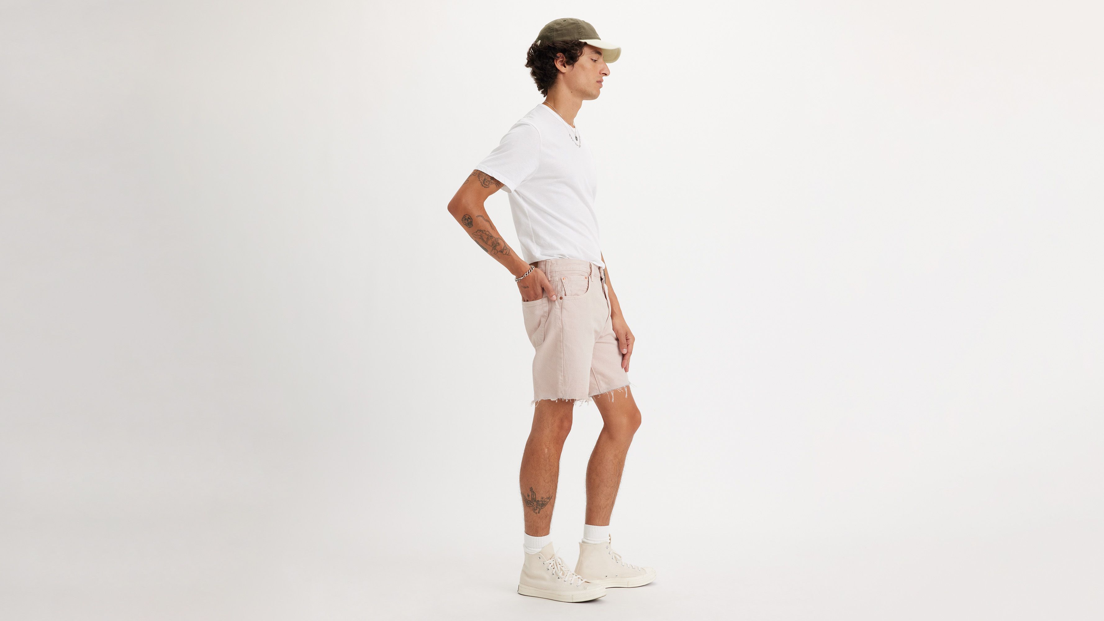 Short 501® '93 effiloché - Sand Castle Garment Dye Short - Beige