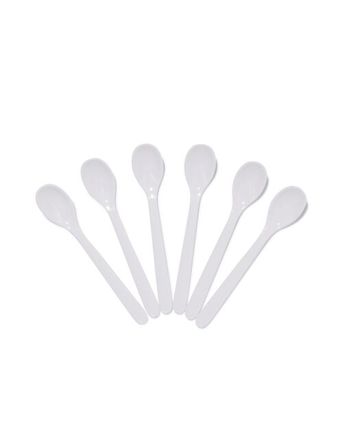 6 cuillères à oeufs en plastique