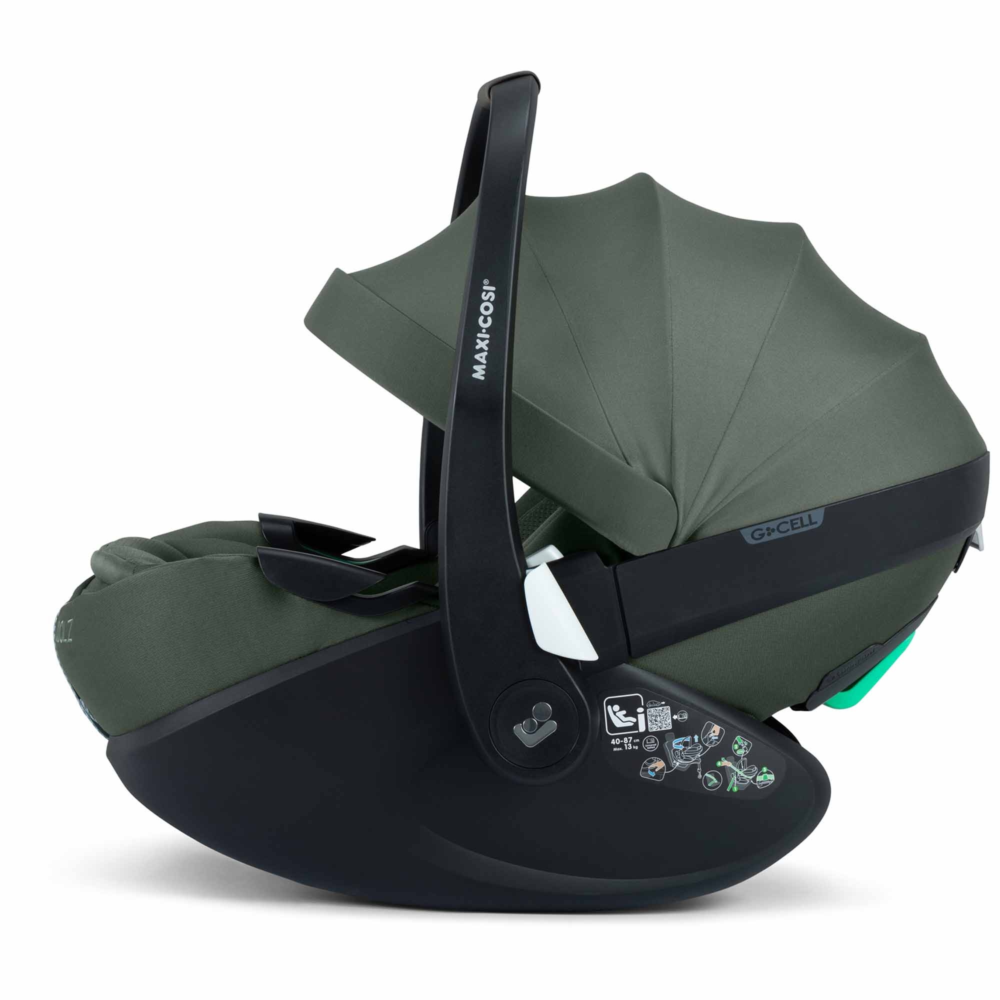 Joolz Maxi-Cosi Pebble 360 Pro groen - autostoelen met gordel bevestiging - Pré