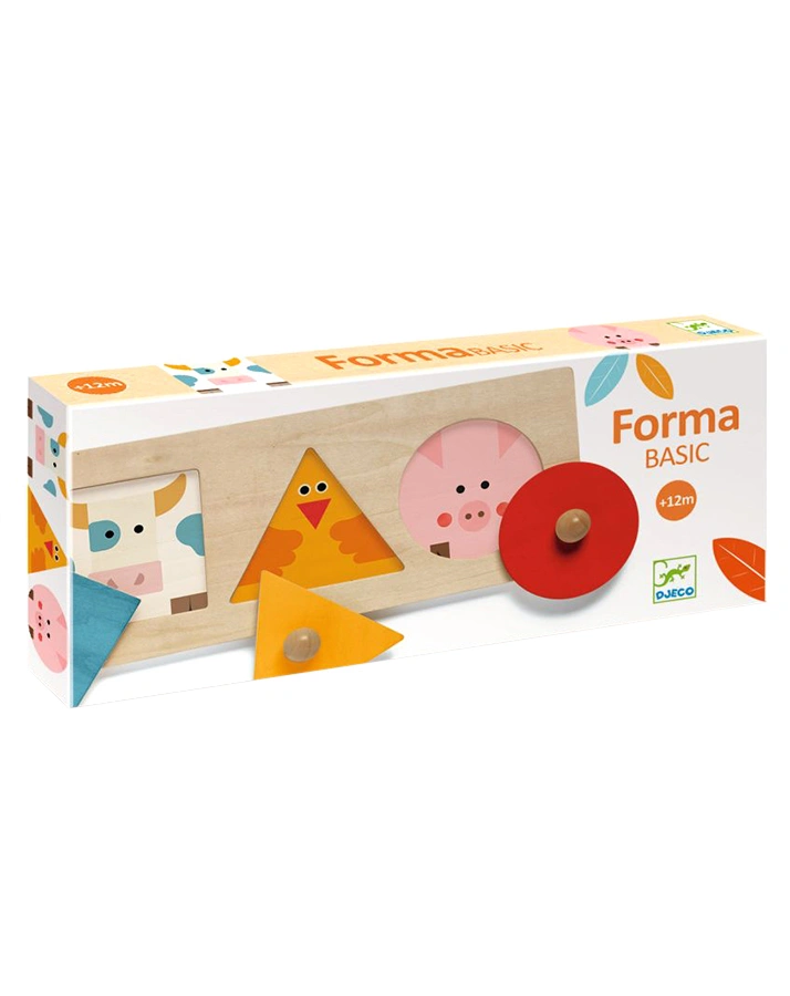 Steckpuzzle ZOO TIERE 3-teilig in bunt