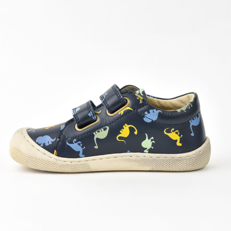Naturino Naturino Barefoot Bira Velcros Print Dinosaures Navy