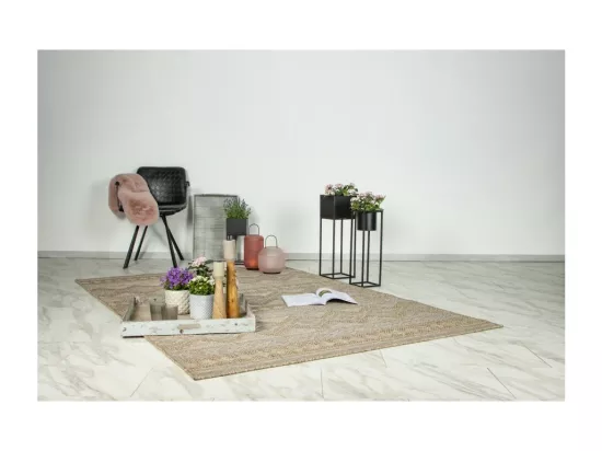 Tapis 150x80cm, design C203A coloris naturel - Confort et élégance pour votre intérieur