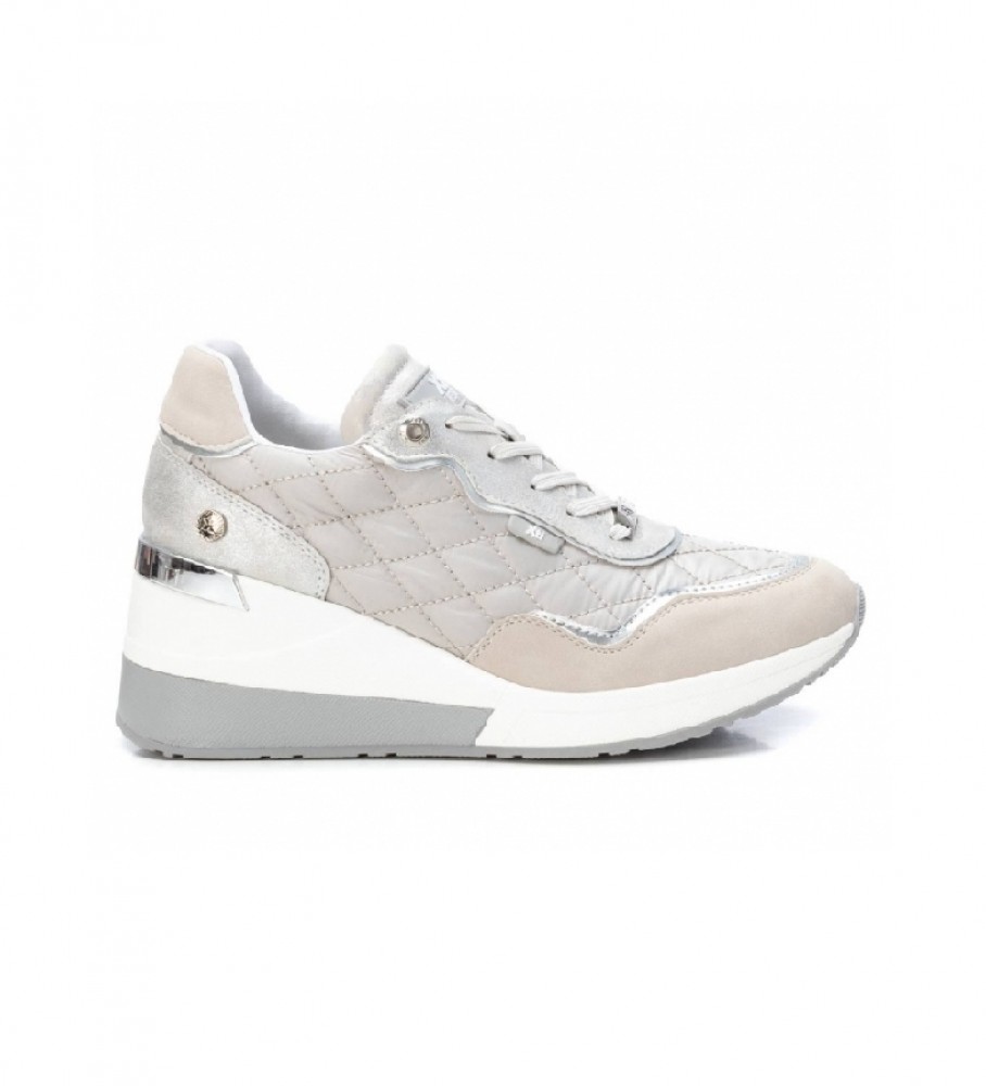 Tênis Xti 044202 cinza - Altura do salto: 7 cm -