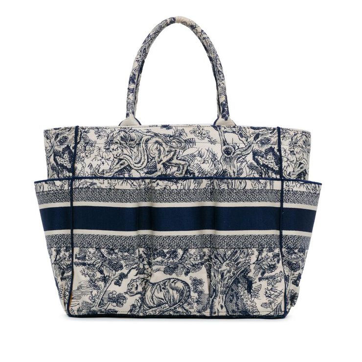 Dior Vintage Dior Tote Blue