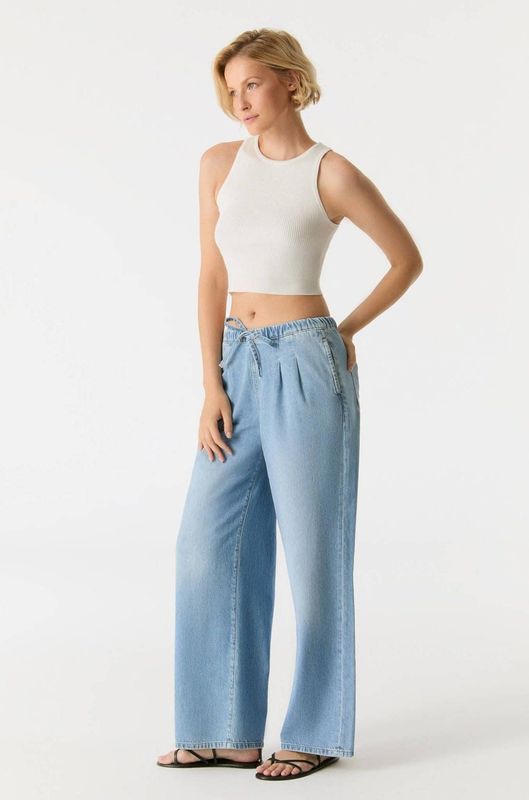 Cup of Joe Denim - Jasmin Jeans - Lichtblauw - Hoge Taille - 5-Pocket Ontwerp