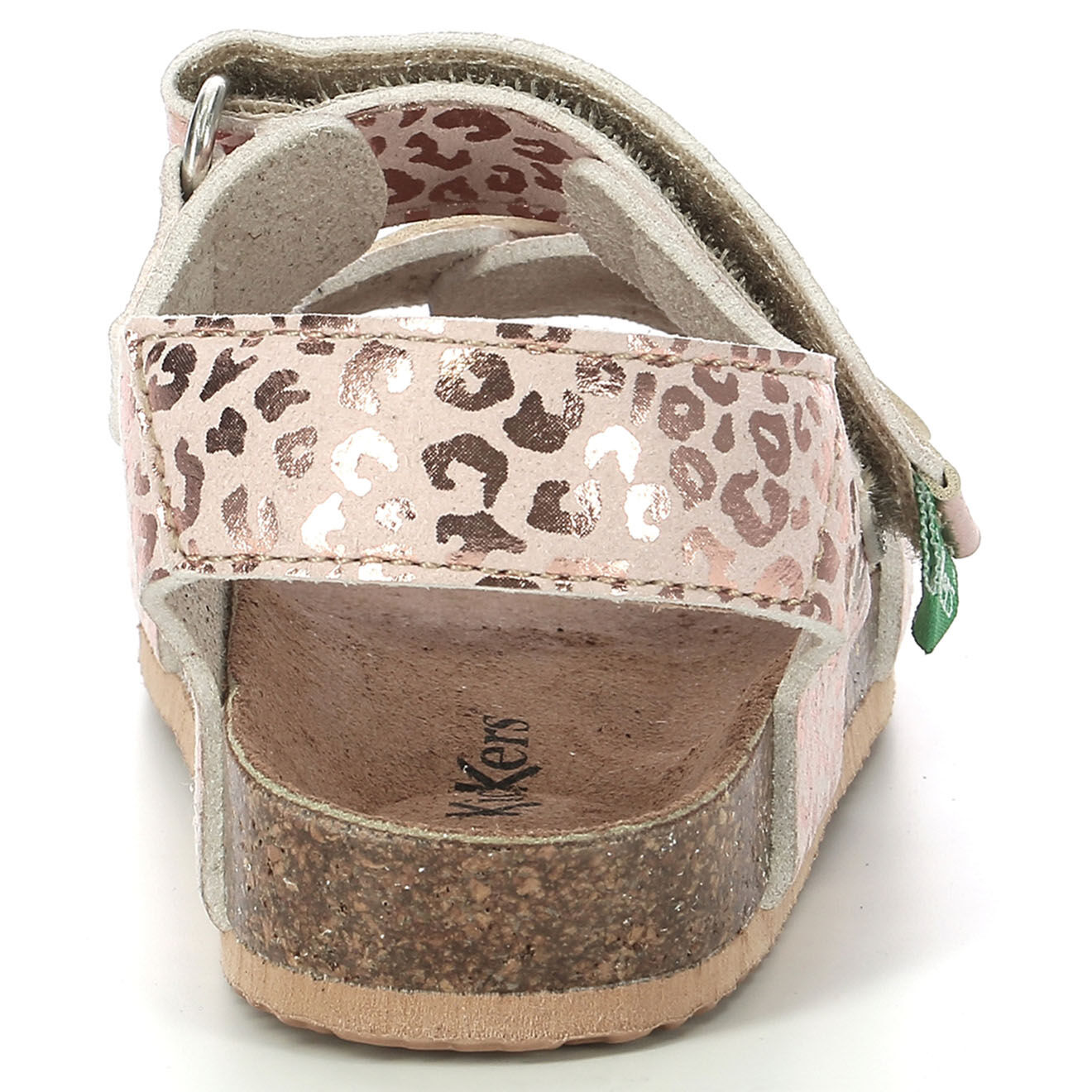 Kickers Sandales Fuxio rose clair/léopard