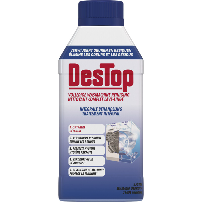 Destop Wasmachinereiniger integrale behandeling