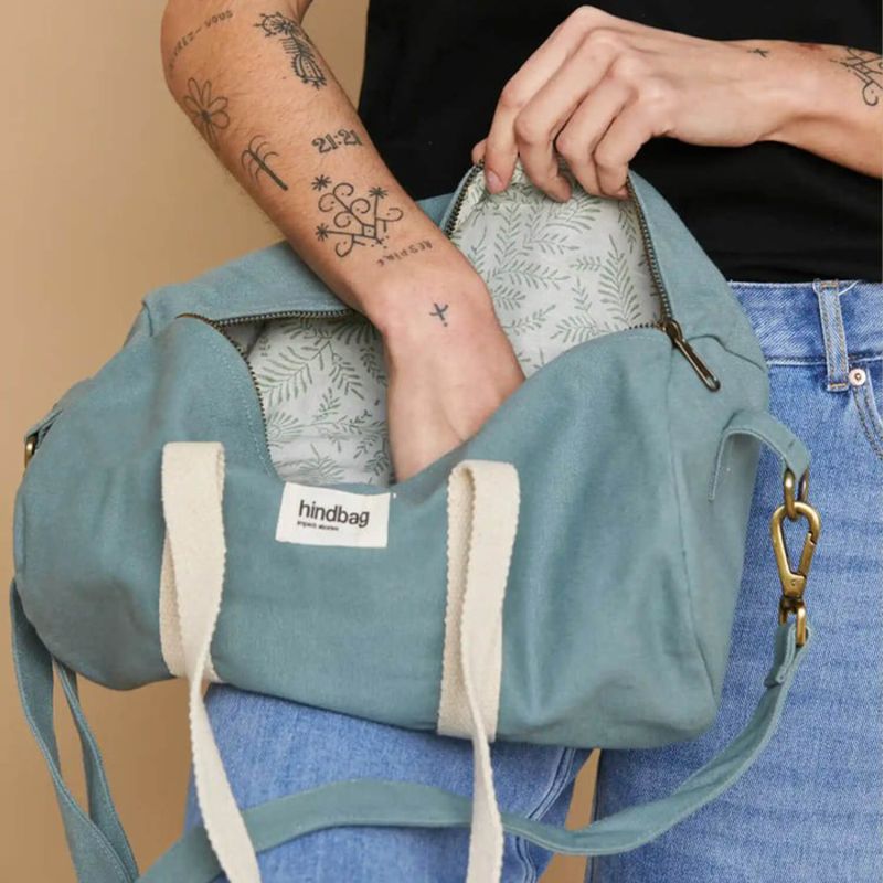 Sac polochon Mini Simon 35 cm Sauge