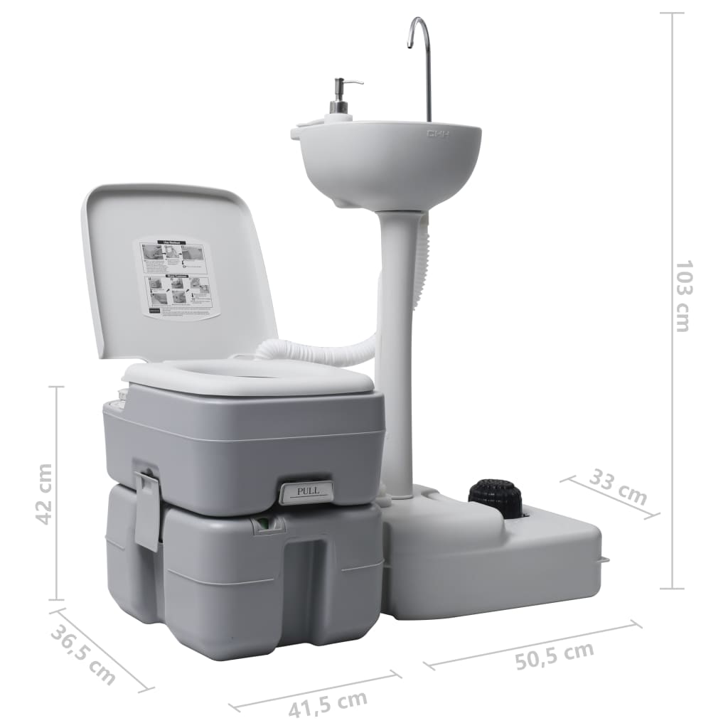 Conjunto de móveis de camping VidaXL