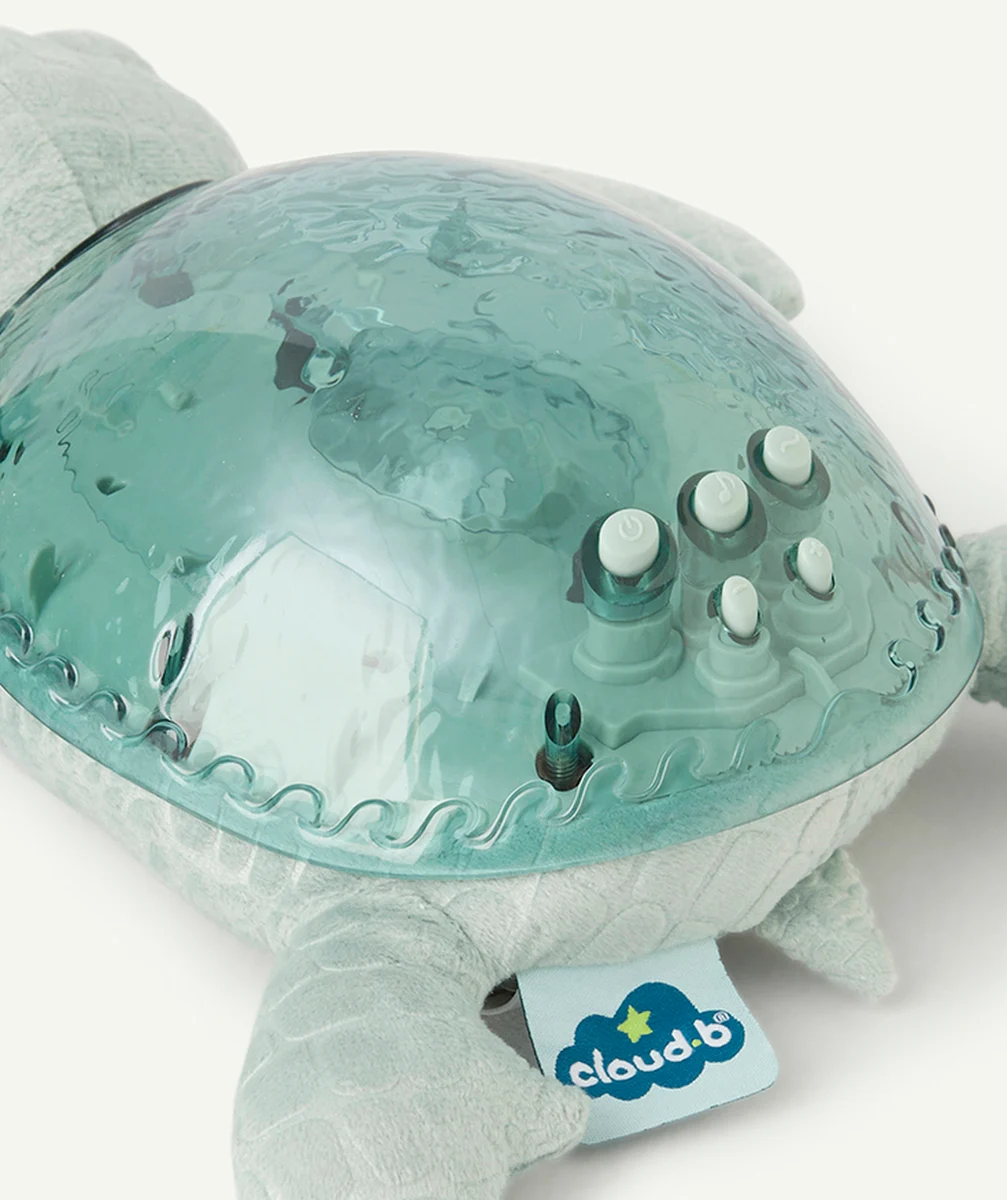 CLOUD Bveilleuse tortue musicale et lumineuse verte en fibres recyclées