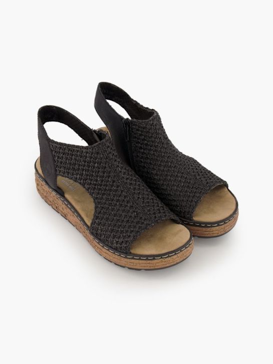 Rieker Sandalette Schwarz