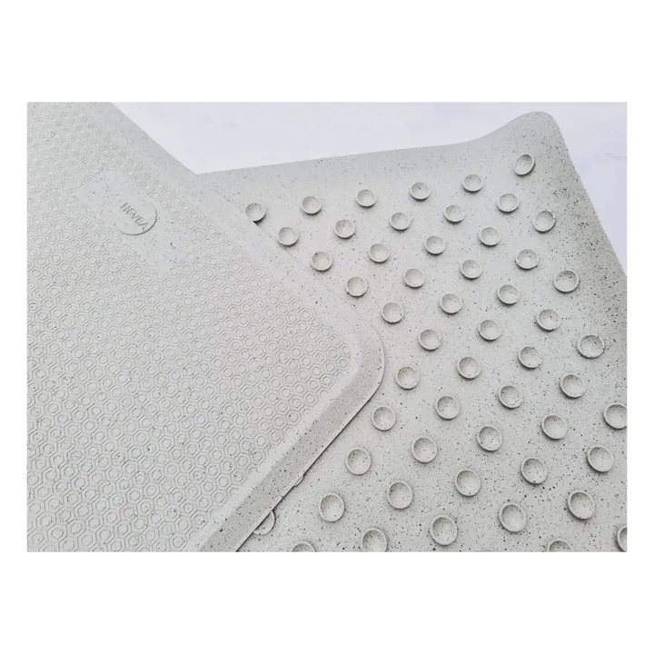 Hevea Tapis de bain anti-dérapant en caoutchouc naturel | Granite
