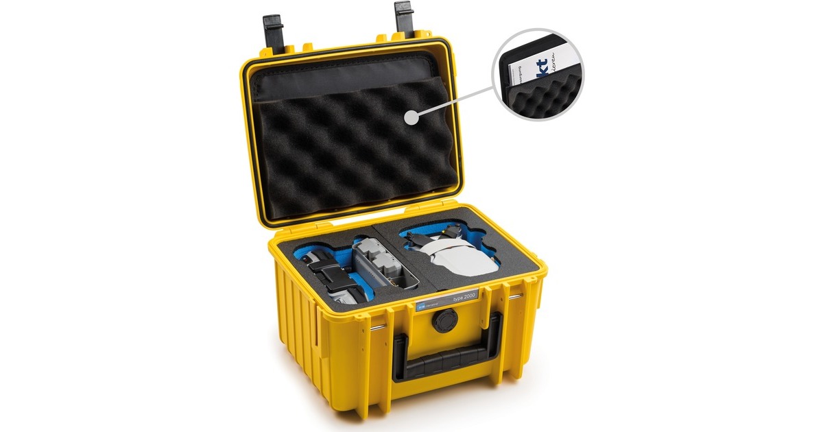 B&Woutdoor.case type 2000 Mini2 koffer  (Geel)