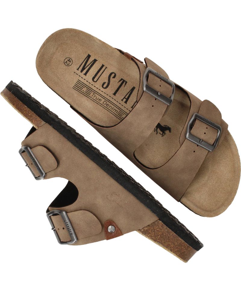 Mustang Slippers Beige Heren