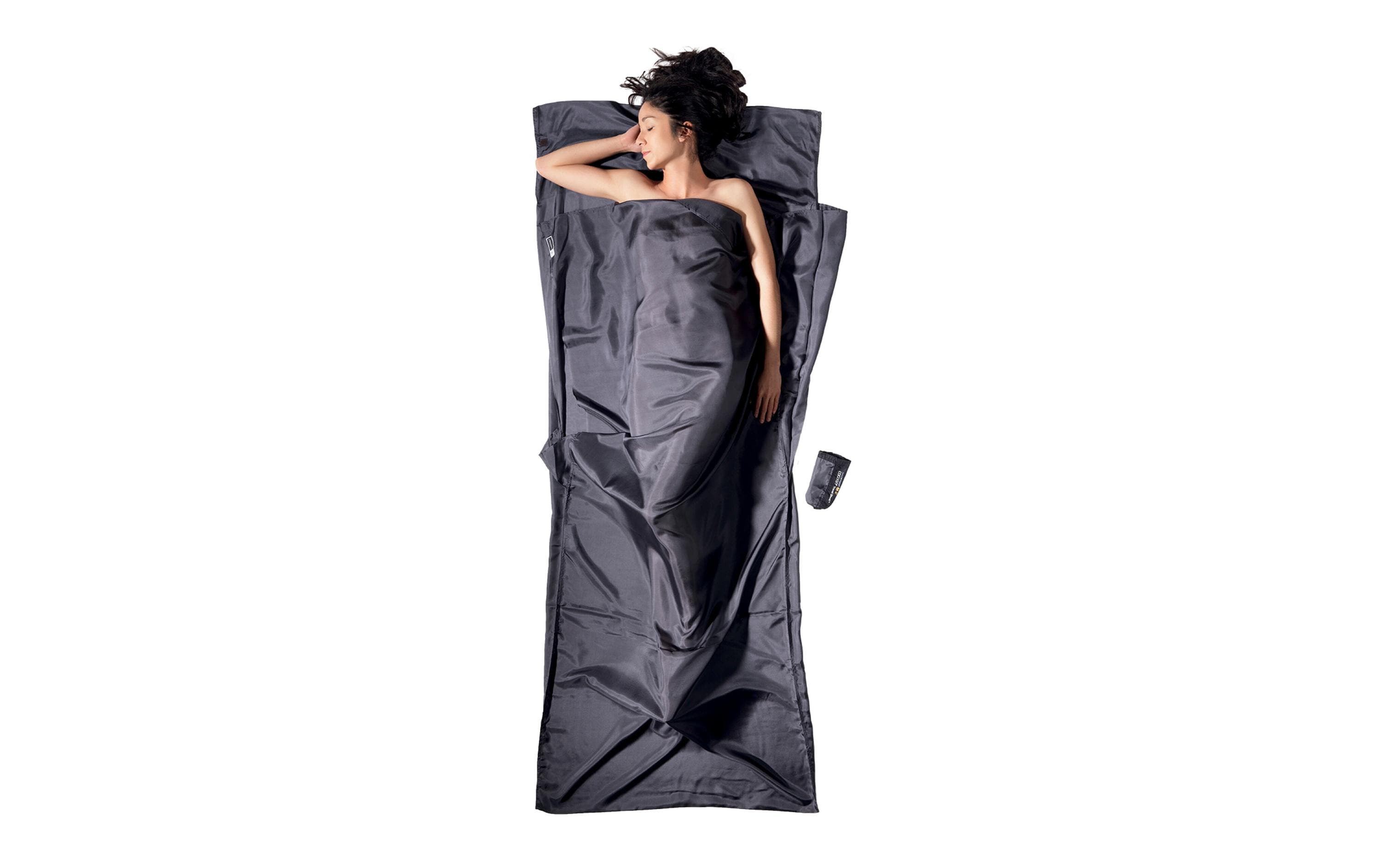 Leichtschlafsack Insect Shield TravelSheet Seide, DunkelgrauInnenschlafsack