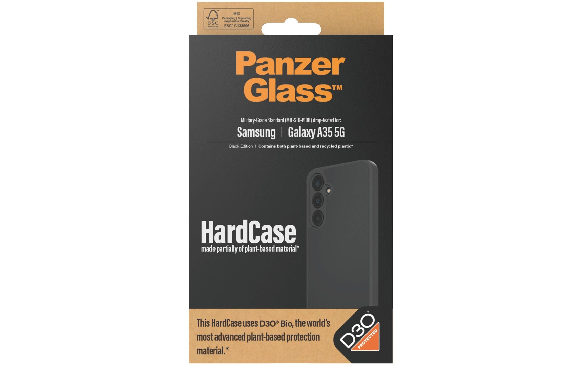 Back Cover HardCase D3O Galaxy A35 5G BlackSchutzhülle für das Samsung Galaxy A35 5G
