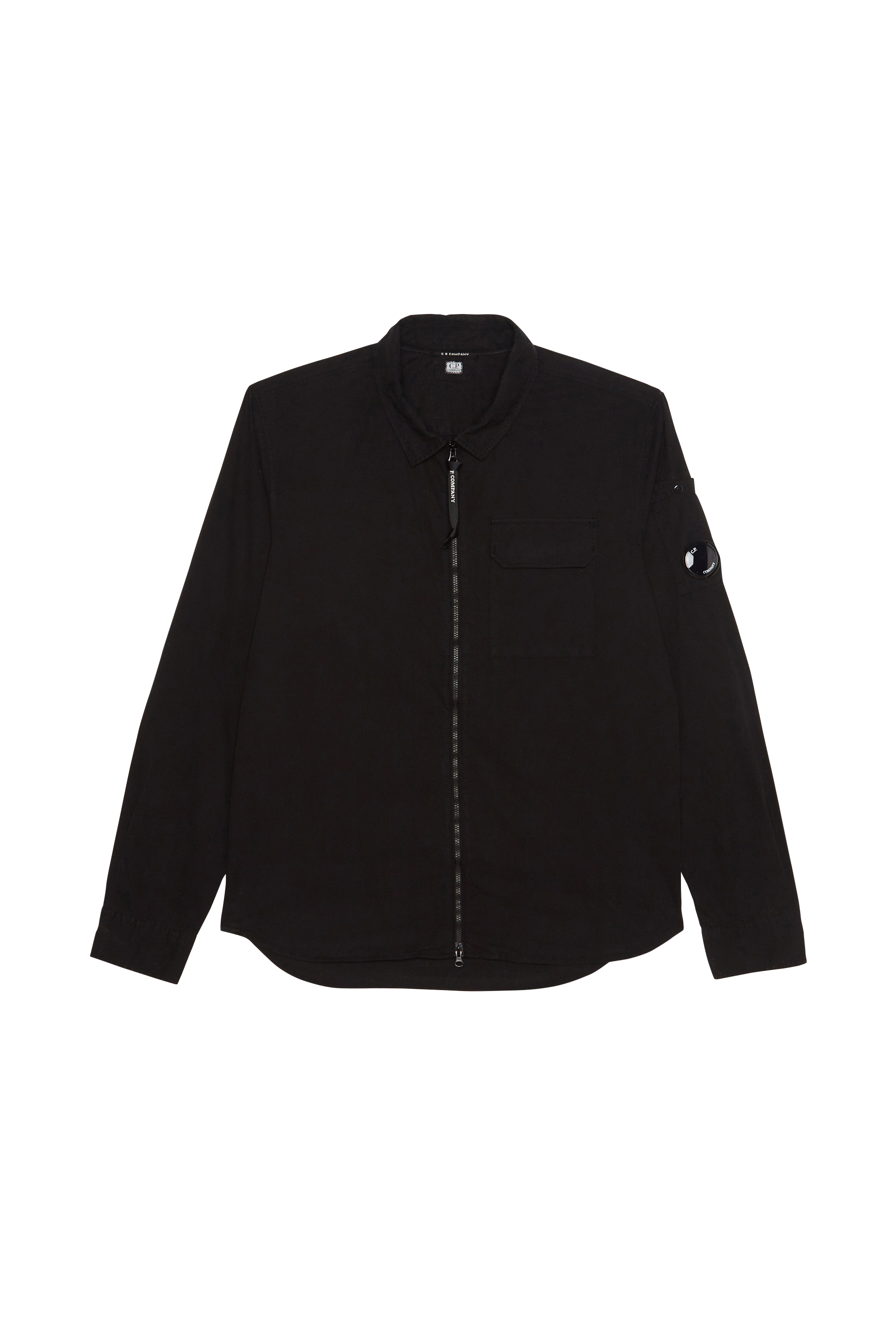 C.P. COMPANY Veste GABARDINE ZIPPED SHIRT Noir