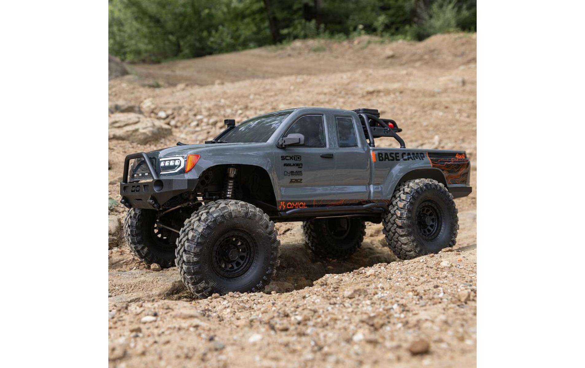 Scale Crawler SCX10 III Base Camp ARTR, Grau<br>Rockcrawler Basis Ausführung mit Spektrum