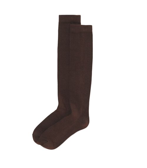 2 paires de mi-bas femme marron