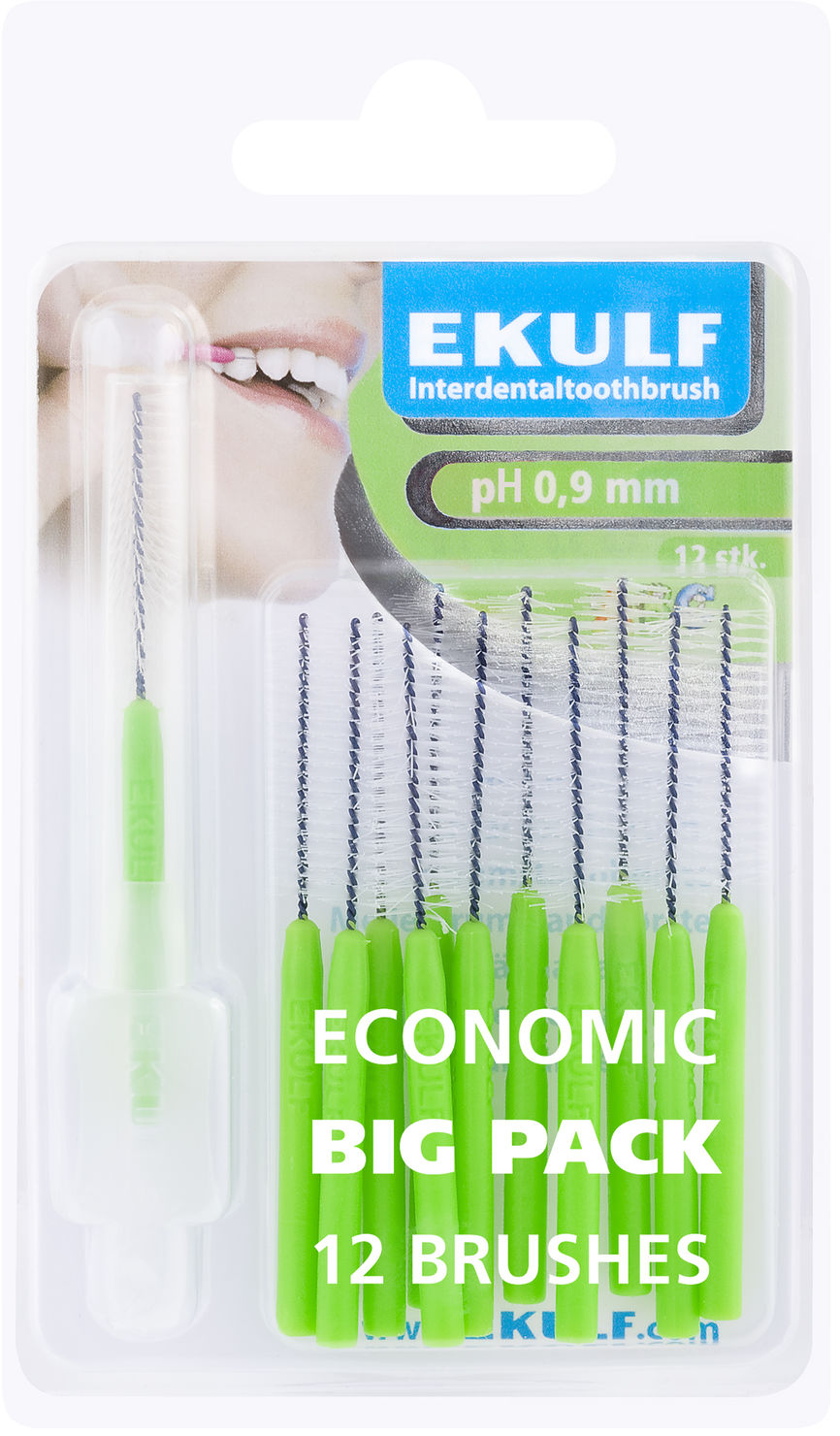 Ekulf ph 0,9 Mellomromsbørster 12 stk