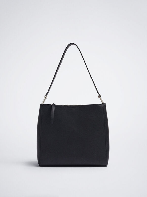 Bolsa de ombro para uso diário - Preta