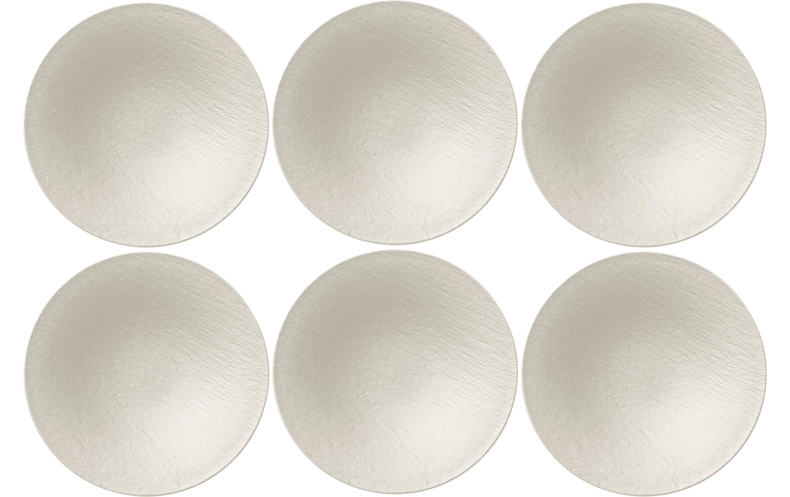 Suppen- & Pastateller Manufacture Rock 6 Stück, Weiss<br>Suppenteller aus Porzellan