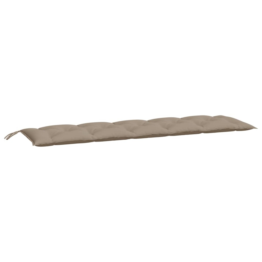 Coussins de banc de jardin 2 pcs taupe 180x50x7 cm tissu oxford